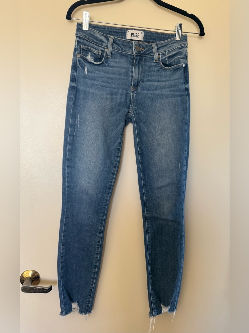 PAIGE Verdugo Ankle Malibu Super Distressed Jeans in 25